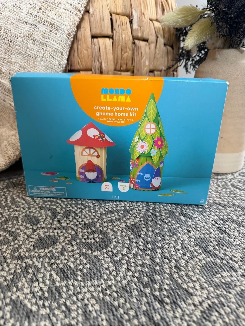 New Mondo Llama Kids Create-Your-Own Gnome Home Kit - Ages 6+